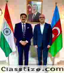 Sandeep Marwah Briefs Ambassador on Delegation to Azerbaijan