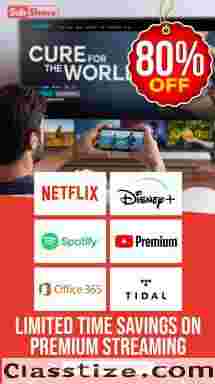 Get Up to 80% Off on Premium Subscriptions – Netflix, Spotify, and More!