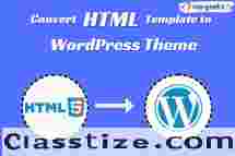 Convert HTML Template to WordPress Theme | HireWPGeeks