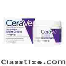 CeraVe Skin Renewing Night Cream | Niacinamide, 