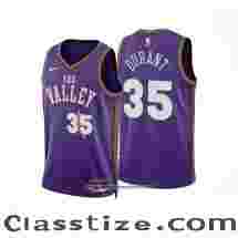 Camiseta Phoenix Suns Kevin Durant #35 Ciudad 2024-25 Violeta