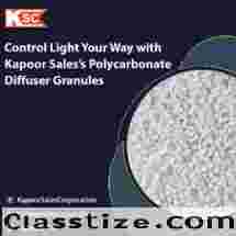 Control Light Your Way with Kapoor Sales’s Polycarbonate Diffuser Granules