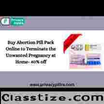 Buy Abortion Pill Pack Online to Terminate the Unwanted Pregnancy at Home- 40% off