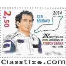 francobollo ayrton senna