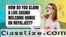 How to Claim Live Casino Welcome Bonus on RoyalJeet?