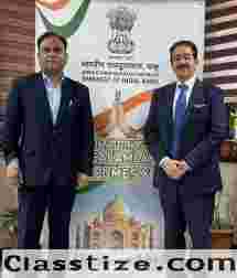 Sandeep Marwah Invited by Indian Embassy in Baku, Azerbaijan