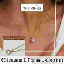 Buy Solitaire 925 Sterling Silver Zircon Necklace Online At Best Price