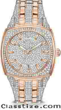 Bulova Men's Crystal Phantom 3-Hand Date Quartz