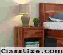 Buy Denzel Bedside Table (Honey Finish) at 54% OFF Online | Wooden Street
