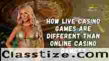 How Live Casino Games Are Different Than Online Casino Games?