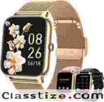 Smart Watch for Women Fitness Tracker: Gold Smart Watches