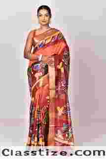 Chanderi Batik Saree