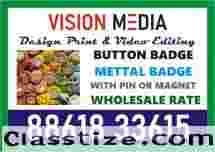 Button Badge and Metal Badge | offset printing | 3036 | Vision Me