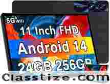 Android 11 Inch Tablet, 24GB RAM 256GB ROM(1TB Expand)