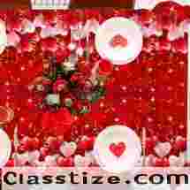 Valentines Disposable Table Cloth And Party Decorations