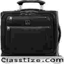 Travelpro Platinum Elite Softside Expandable Carry on Luggage, 8 Wheel Spinner 