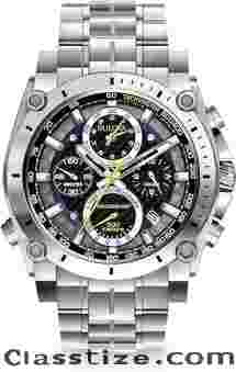 Bulova Men's Icon High Precision Quartz Chronograph Watch, Curved