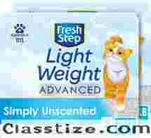 Fresh Step Lightweight Clumping Cat Litter, Advanced, Unscented