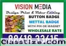 Digital printing service done at Vision Media button badge | 3065 | ID Card