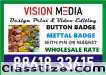 Vision Media  specialized Button Badge and Met