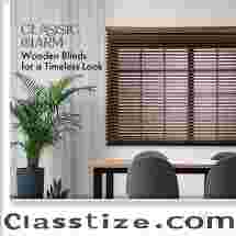 Get Easy-to-Clean Wooden Blinds for Windows