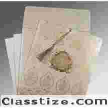 Luxurious Foil Stamped Invitations | Gold Foil & Embossed Wedding Cards