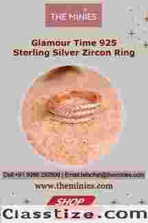 Glamour Time 925 Sterling Silver Zircon Ring - The Minies