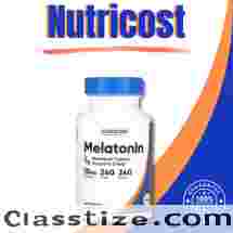 1 x NUTRICOST MELATONIN 10mg- 240 TABLETS - Sleep support strong !!!MEGA PACK!!!