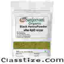 Som Sanjeevani Organic Black Henna Hair Color Powder-ब्लैक मेहंदी पाउडर