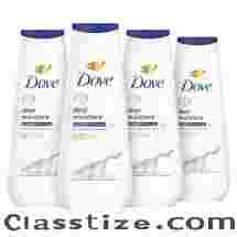 Dove Body Wash Deep Moisture 4 Count For Dry Skin Moisturizing Skin Cleanser