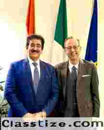 Sandeep Marwah Attends Prestigious Event at the Italian Embassy