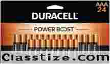 Duracell Coppertop AAA Batteries with Power Boost Ingredients, 24 Count Pack Triple A Battery